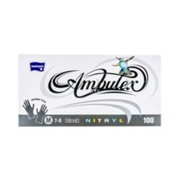 Set 2 x 100 Manusi Nitril de Unica Folosinta, Matopat, Nepudrate, Marimea M, Negre