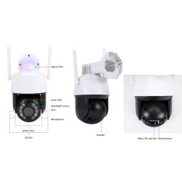 Pachet camera de supraveghere IP wireless 5MP PNI cu panou solar 60W
