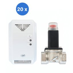 Set 20 kituri detector gaz cu electrovana PNI Safe House 200, 3/4 inch
