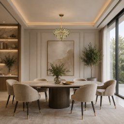 Candelabru din cristal HERT Magno auriu, 70W, 6xE14, inaltime reglabila