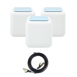 Sistem Mesh Wi-Fi Gigabit PNI GB1200 Dual Band cu cablu CAT7 1,5 m