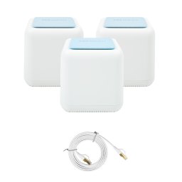 Sistem Mesh Wi-Fi Gigabit PNI GB1200 cu cablu retea CAT8 PNI 1.5m