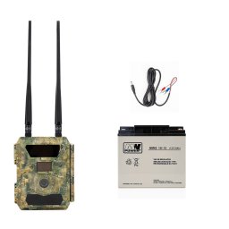 Kit camera de vanatoare PNI Hunting 400C PRO 24MP cu baterie 18Ah