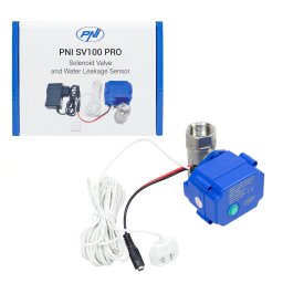 Kit anti-inundatie PNI SV100 PRO cu senzor si electrovana DN20 3/4 IP65
