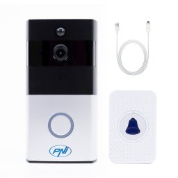 Interfon video WiFi PNI SafeHome PT710B HD cu sonerie si cablu micro USB