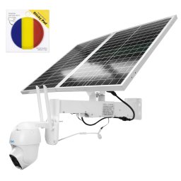 Camera de supraveghere PNI IP60 PTZ 4G cu panou solar 2MP si baterie