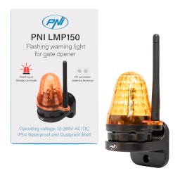 Lampa LED semnalizare poarta automata PNI LMP150, 12-265V, IP54