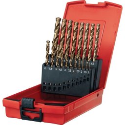 Set burghie pentru metal Hilti HSS-Co 1-10 mm, 19 piese