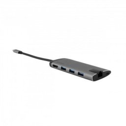 Hub USB Verbatim 49142 USB-C 1x HDMI 1x RJ45 Card Reader Gri