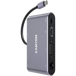 Hub USB Canyon CNS-TDS14 DS-14 8In1 Gri