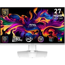 Monitor MSI MAG 272QPW QD-OLED X28 26.5inch 2560 x 1440pixeli 0.03ms GTG Alb