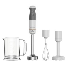 Mixer Vertical Kenwood Triblade XL HBM40.006WH Pahar Gradat 0.7L Accesoriu Piure Tel 2 Viteze Putere 850W Alb/Gri