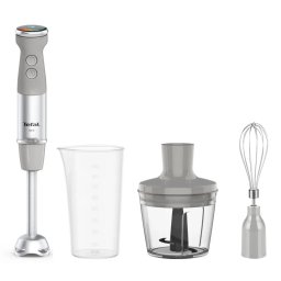 Blender Vertical Tefal Quickchef+ HB673B30 20 Viteze Functie Turbo Tocator 0.5LÂ Pahar Gradat 0.8L Tel Lame Powelix Picior Inox Putere 1000W Gri/Argintiu