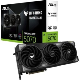 Placa video ASUS nVidia GeForce RTX 5070 TUF GAMING OC 12 GB 90YV0LZ0-M0NA00, GDDR7, 192 bit