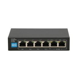 Switch Extralink EX.14831 network switch Managed Fast Ethernet (10/100) Power over Ethernet (PoE) 6U Black