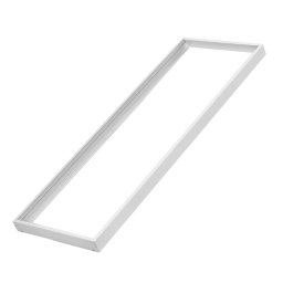 Cadru montat la suprafață pentru panouri de tavan Maclean LED Energy, Dimensiuni 1195 x 295 mm, Înălțime 5cm, Alb aluminiu, MCE542