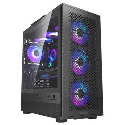 Carcasa ME200 MESH BK ARGB LED Fara sursa