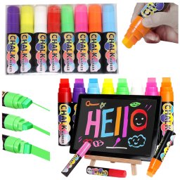 Accesorii birotica Markere cu cretă colorate, set multifuncțional de 8
