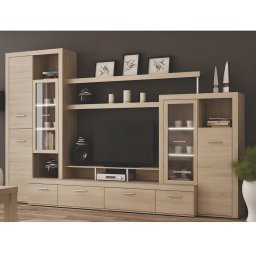 Mobilă de living, stejar sonoma, atlantis new