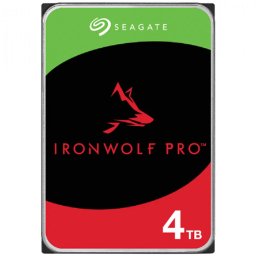 HDD NAS SEAGATE IronWolf Pro 4TB CMR (3.5", 256MB, SATA 6Gbps, 7200RPM, RV Sensors, Rescue Data Recovery Services 3 ani) WRL: 550TB/year "ST4000NT001"