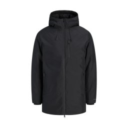Jack & Jones Jacheta JJSAGE PARKA, barbati, cu gluga si croiala Regular fit, Negru (SELECTATI MARIMEA: 2XL)