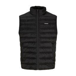 Jack & Jones Plus Vesta barbati big sizes, fara gluga, JJELVIS, Negru (SELECTATI MARIMEA: 3XL)