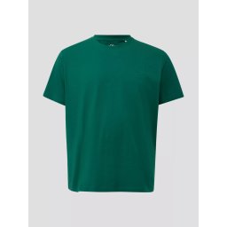 s.Oliver Big Sizes Tricou barbati big sizes, la baza gatului, din jerseu de bumbac, Verde inchis (SELECTATI MARIMEA: 7XL)
