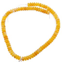 Sirag Agat galben rondele 8mm, 39cm