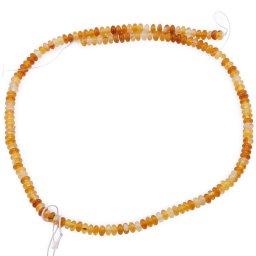 Sirag Agat portocaliu rondele 4mm, 37cm