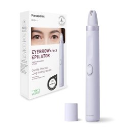 Epilator Panasonic ES-EF10-V503 pentru femei, aparat de tuns sprancene, LED, Violet