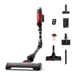 Aspirator Vertical Fara Fir Rowenta X-Force Flex 9.60 Complete RH2098WO 250 W Putere Aspirare 100 AW Recipient Praf 0.44 L Autonomie Pana La 45 Min 3 Trepte De Putere Tub Flex Perie Cu LED Perie Animal Turbo Rosu