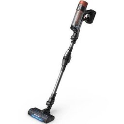 Aspirator Vertical Fara Fir Rowenta X-Force Flex 10.80 Animal RH7A75E0 300 W 120 Air Watts Autonomie 60 Min Filtrare 99.9% Recipient 0.44L Tub Flexibil Perie Cu LED Panou Smart Control Greutate Redusa 1.1 Kg Portocaliu & Negru