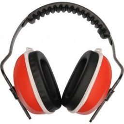 Casti protectie fonica, 27 db, Negru/Portocaliu