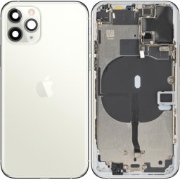 Piese si componente Capac Baterie Apple iPhone 11 Pro, Cu Carcasa Mijloc, Argintiu, Swap
