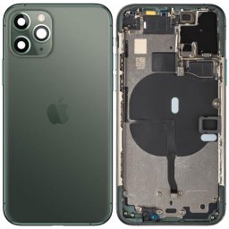 Piese si componente Capac Baterie Apple iPhone 11 Pro, Cu Carcasa Mijloc, Verde (Midnight Green), Swap