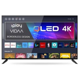 Televizor QL50iPlay6200-U, diagonala 126 cm, Ultra HD / 4K, clasa E, sistem operare VIDAA, HDR, Dolby Audio, negru