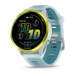 Smartwatch Garmin Forerunner 570 - 47mm - Whitestone/Turquoise