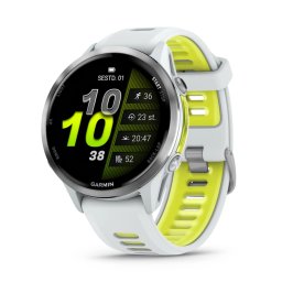 Smartwatch Garmin Forerunner 970 - 47mm - Whitestone/Transl. Amp Yellow