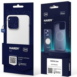 Husa Husă 3MK Hardy Case MagSafe pentru Apple iPhone 15 Pro Max argintiu-alb