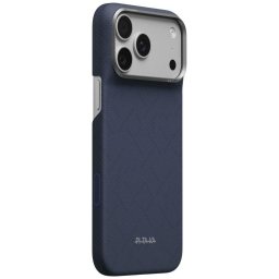 Husa Husă PITAKA Edge Case PTK Weaving-Sapphire MagSafe pentru iPhone 18 Pro Max / 17 Pro Max albastru