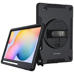 Husa Husă robustă cu suport 4smarts Rugged husă Grip pentru Samsung Galaxy Tab S6 Lite negru