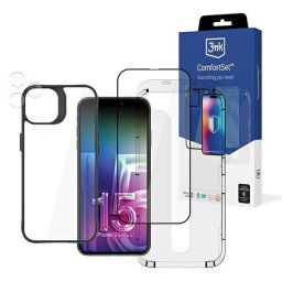 Husa 3MK Comfort Set 4in1 iPhone 15 Pro 6.1"Set de accesorii de protecție 4w1
