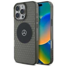 Husa Mercedes MEHMP16L23HCPK iPhone 16 Pro 6.3" negru/black hardcase MB Case Star Pattern MagSafe