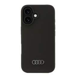 Husa Audi Silicone Case iPhone 16 6.1" negru/black hardcase AU-LSRIP16-Q3/D1-BK