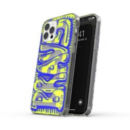 Husa Diesel Snap Case Clear AOP iPhone 12 ProMax niebiesko-limonkowy/blue-lime 42565