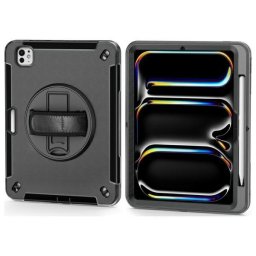 Pancerne husă z uchwytem 4smarts Rugged Case Grip pentru iPad Pro 11" M4 2024 / M5 2025