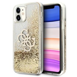 Husa Guess GUHCN61LG4GGO iPhone 11 6,1" / Xrauriu/gold hardcase 4G Big Liquid Glitter