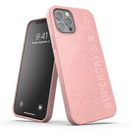 Husa SuperDry Snap iPhone 12/12 Pro Compostable Case roz/pink 42621