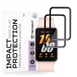 Folie pentru Samsung Galaxy Fit3 (set 2) - Techsuit Nano Flex - Black