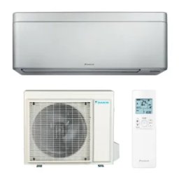 Aparat de aer conditionat Daikin Stylish Bluevolution 15000 BTU Silver, Wi-fi, efect Coanda, detectare prezenta pe 2 zone, Flash Streamer